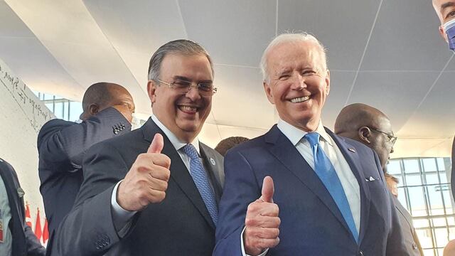 Marcelo Ebrard y Joe Biden