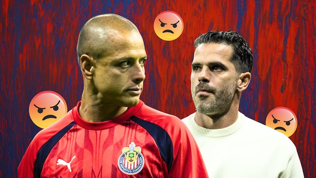 Chicharito Hernández y Fernando Gago en Chivas.