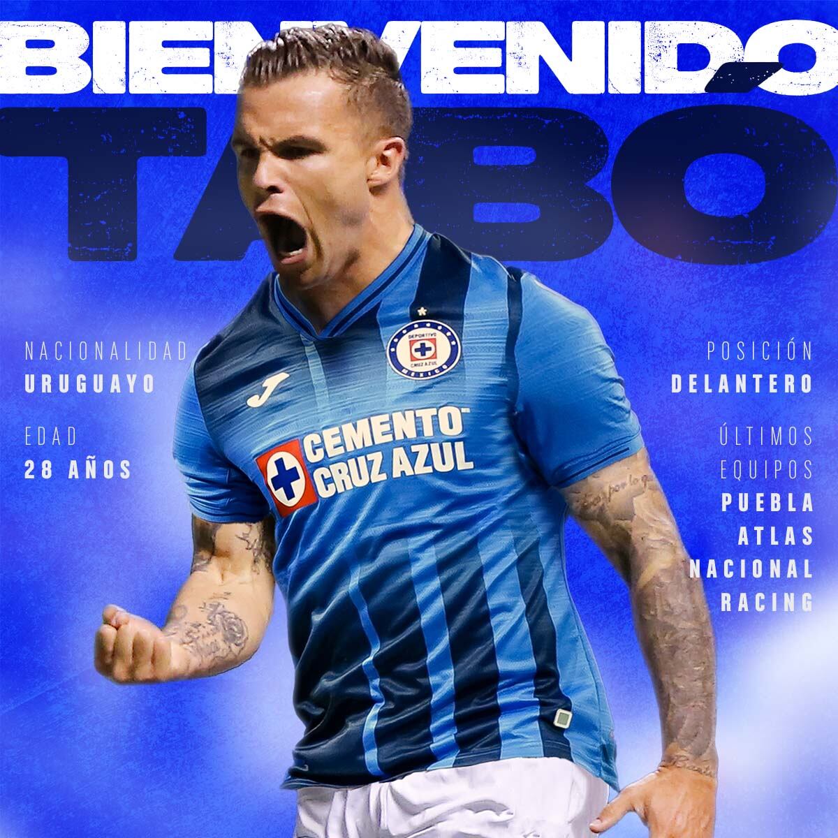 Christian Tabó, refuerzo de Cruz Azul