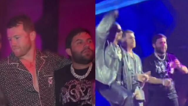 J Balvin y Luis R. Conriquez cantan en after del Canelo Álvarez
