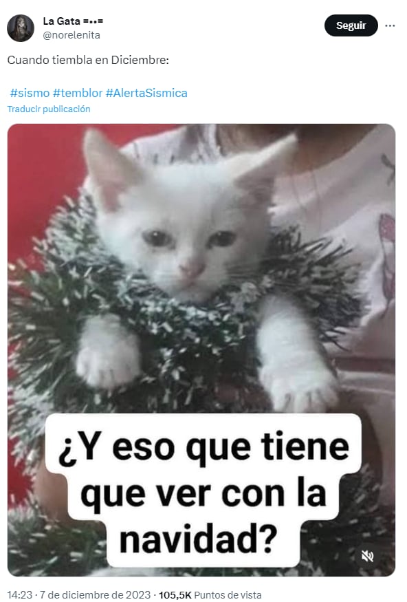 Memes por el sismo de hoy 7 de diciembre