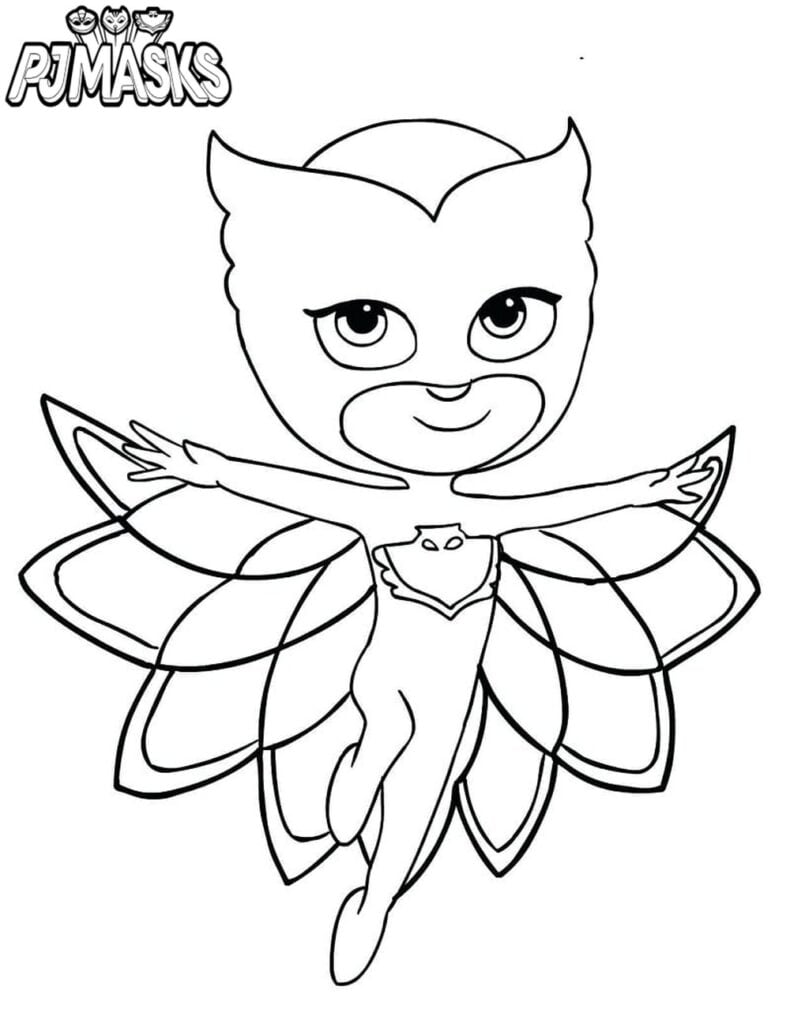 PJ Masks: 7 dibujos de los héroes en pijama para colorear