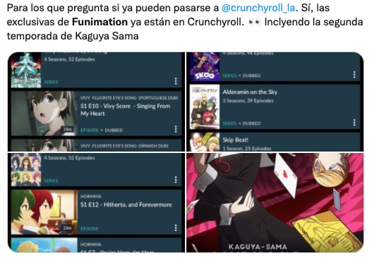 Reacciones a la fusión de Crunchyroll y Funimation