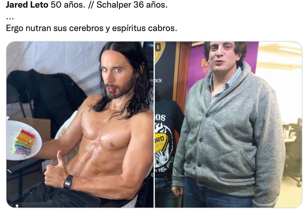 Memes del cumpleaños 50 de Jared Leto