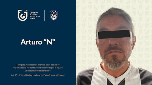 Fiscalía de la CDMX informa la detención del transfeminicida Arturo Castillo.