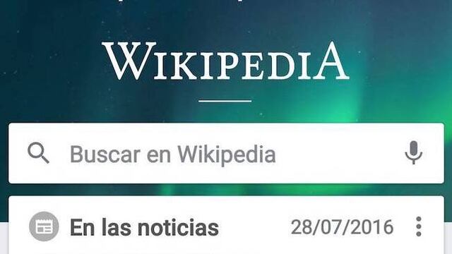 La nueva imagen de la aplicación de Wikipedia para Android.