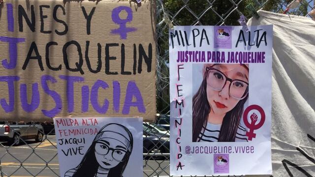 Protesta por el feminicidio de Jacqueline