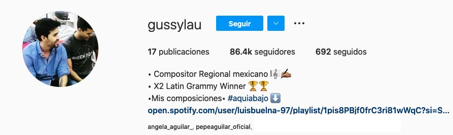 Ángela Aguilar y Pepe Aguilar aún siguen a Gussy Lau en redes sociales.