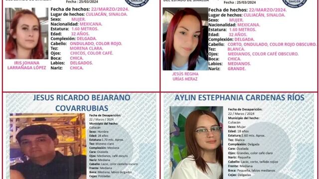 Culiacán: Identifican a 4 personas secuestradas