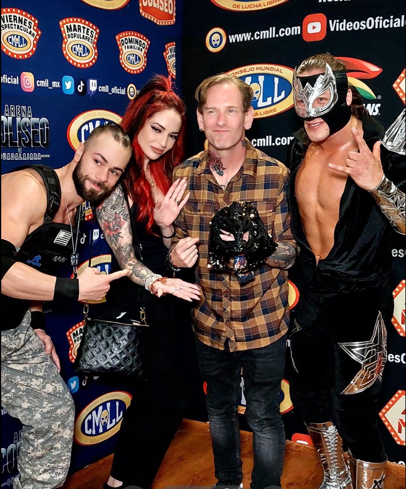 Corey Taylor en Arena México; el vocalista de Slipknot está en México y se fue a las luchas