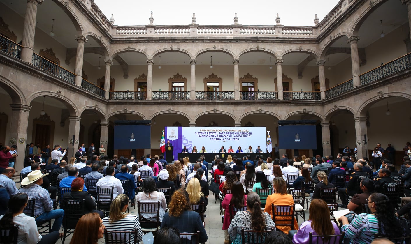 Samuel García instala Sistema Estatal para erradicar la violencia contra las mujeres