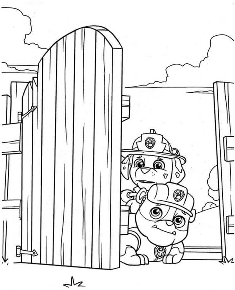 Dibujos de Pascua de Rubble de Paw Patrol