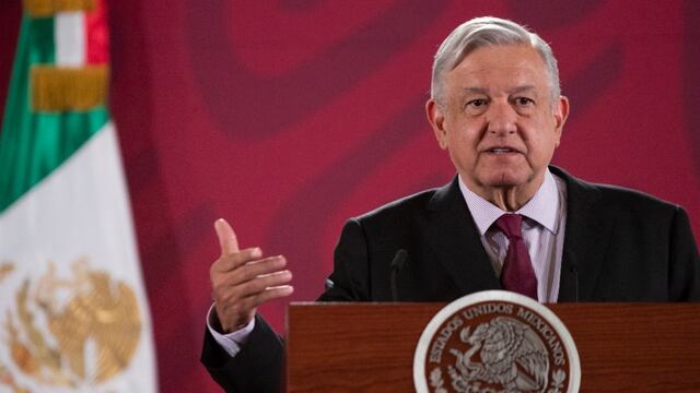 El presidente López Obrador en conferencia de prensa