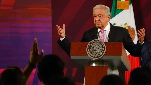 ANDRÉS MANUEL LÓPEZ OBRADOR, PRESIDENTE DE MÉXICO DURANTE CONFERENCIA DE PRENSA EN PALACIO NACIONAL