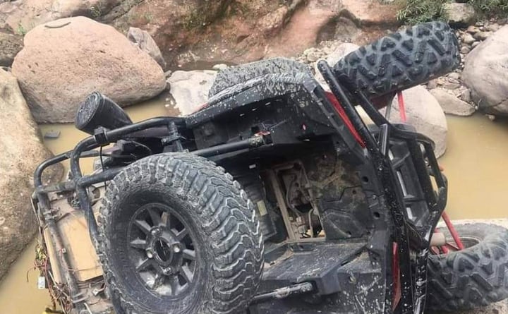 Racer accidentado en Recowata