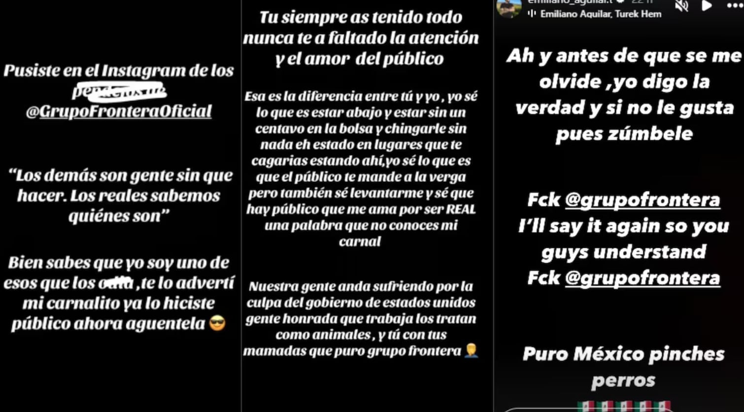 Emiliano Aguilar manda indirectas a Leonardo Aguilar tras pleito por Grupo Frontera