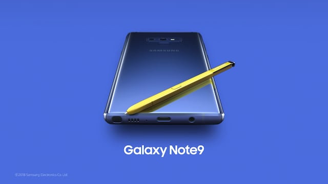 El Galaxy Note 9.