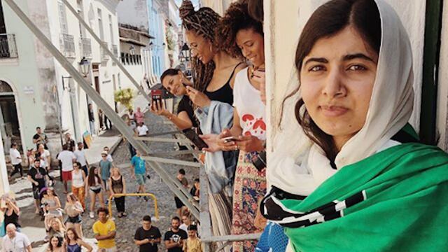 Malala Yousafzai en su primera fotografía en Instagram.