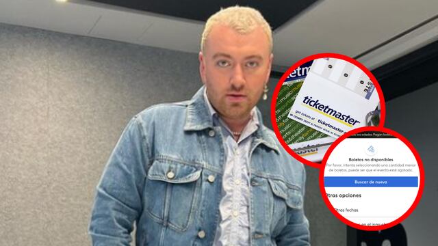 Ticketmaster podría arruinar el concierto de Sam Smith