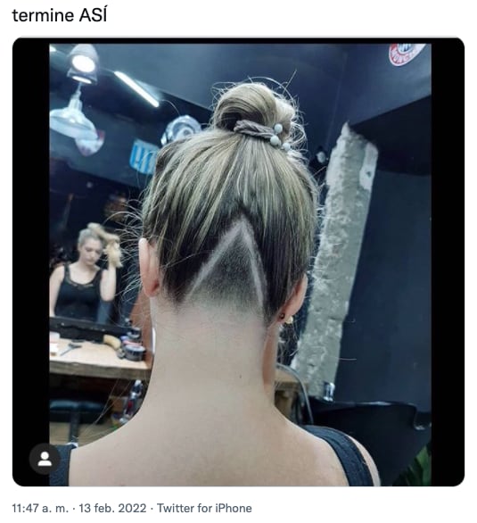 Tuit de otro corte de cabello
