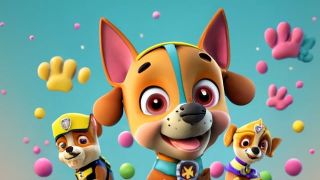 Nombres 3D de Paw Patrol