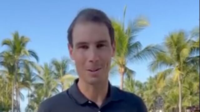 Rafael Nadal llegó a Acapulco