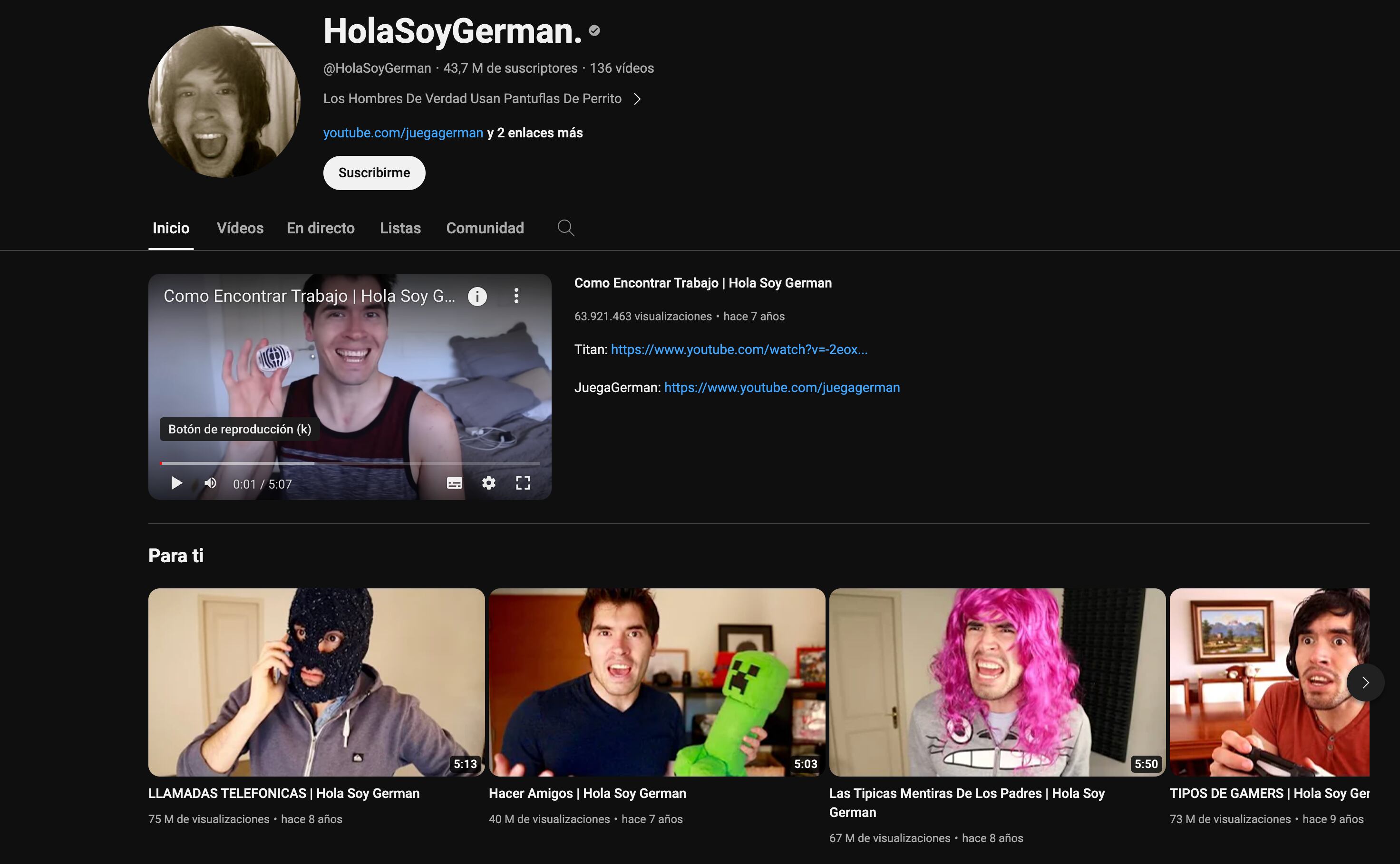 Hola Soy Germán de Germán Garmendia