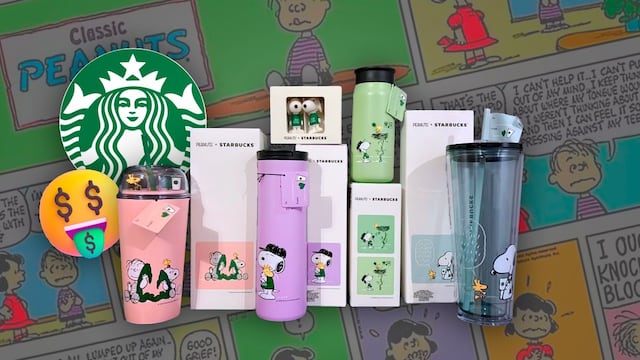 Revendedores inflan precios a la colección de Snoopy en Starbucks