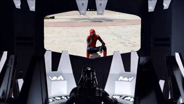 Darth Vader y Spider-Man