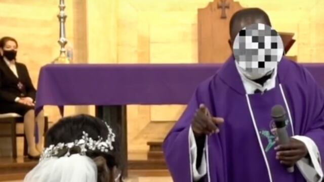 VIDEO: Sacerdote lanza sermón machista en plena boda; así insultó a la novia