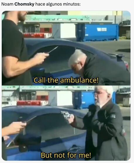 Los memes de la muerte falsa de Noam Chomsky