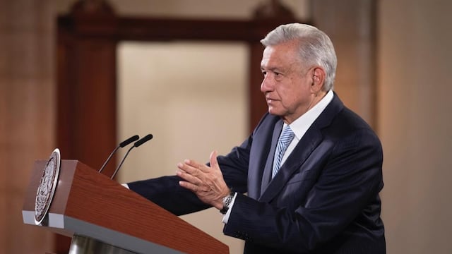 AMLO en la conferencia mañanera del 24 de agosto de 2022 en Palacio Nacional