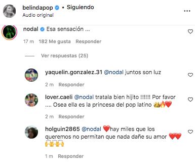 Christian Nodal reacciona a candente video de Belinda