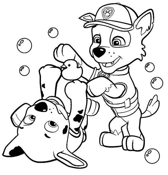 Dibujos de Paw Patrol con temática del Día del niño