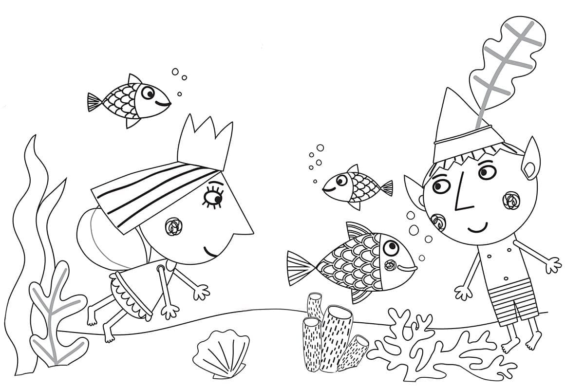 El pequeño reino de Ben y Holly: 7 dibujos bonitos para colorear con magia