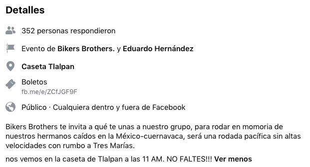 Invitación de Bikers Brothers