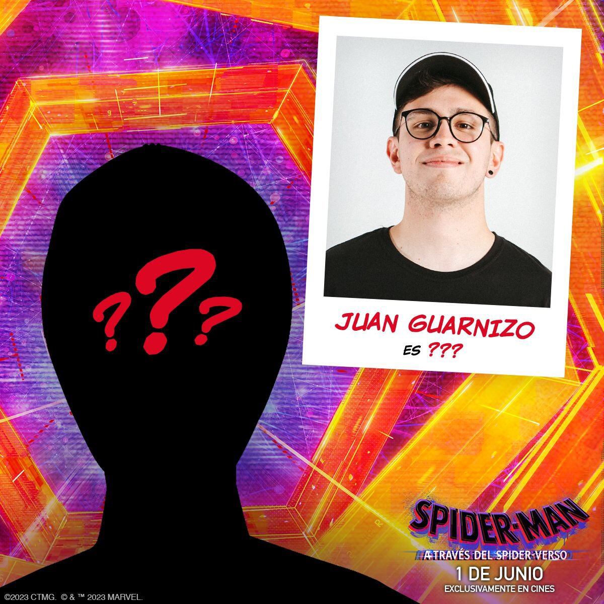 JuaSGuarnizo es parte del doblaje en español latino de Spider-Man: Across the Spider-Verse