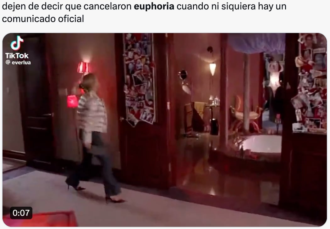 Rumores de la cancelación de Euphoria, provocan memes