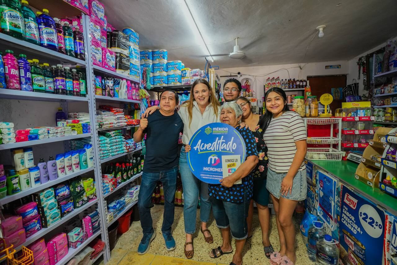 Cecilia Patrón fortalece negocios locales en Mérida.