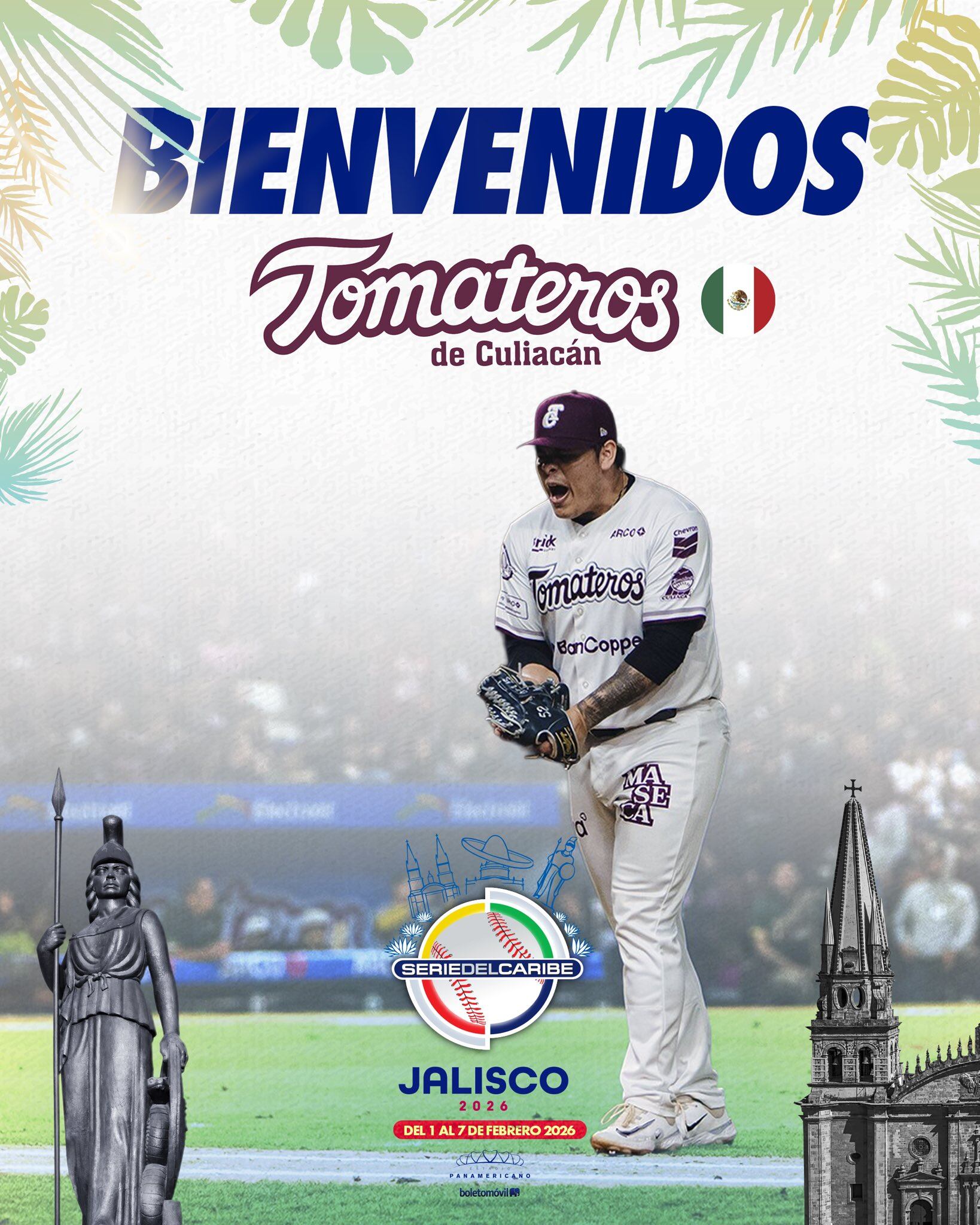 Tomateros de Culiacán jugarán como Mexico Verde en la Serie del Caribe 2026