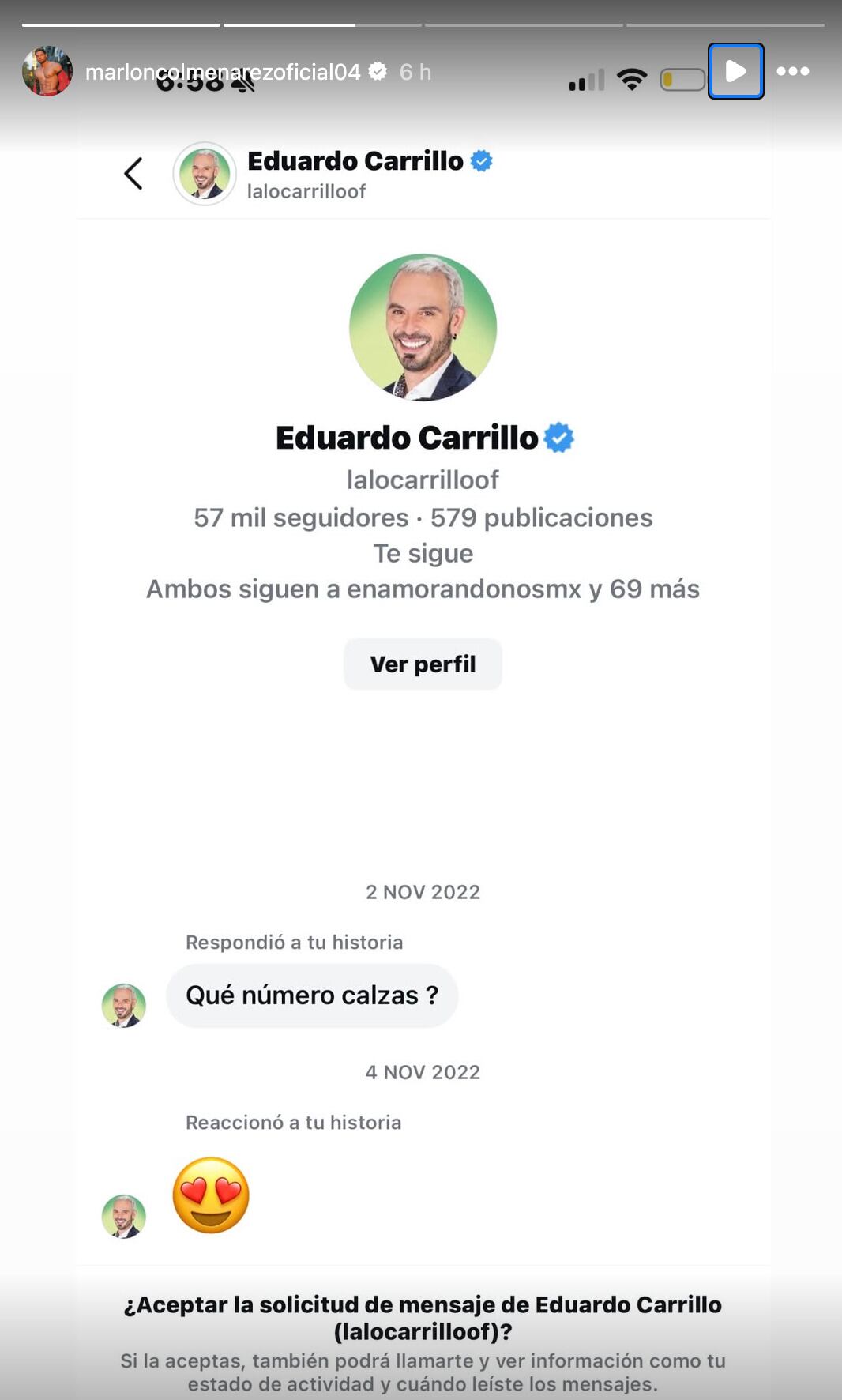 Marlon Colmenarez exhibe una conversación con Lalo Carrillo