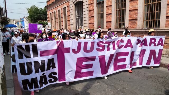 Protesta por el feminicidio de Evelin Afiune
