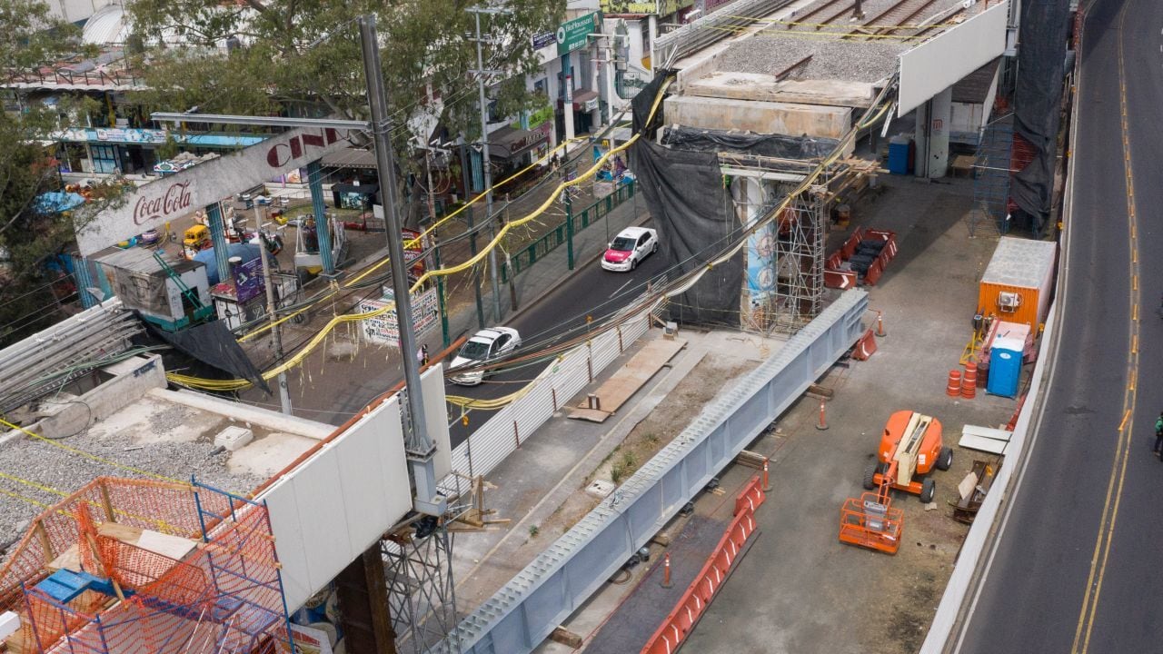 Línea 12 del Metro CDMX: la reconstrucción se lleva a cabo con acero de NAICM donado por la Sedena