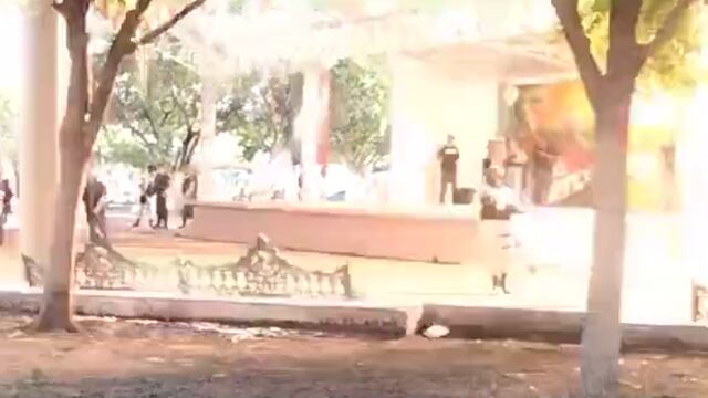 Lanzan explosivos desde drones en La Ruana, en evento de Guadalupe Mora