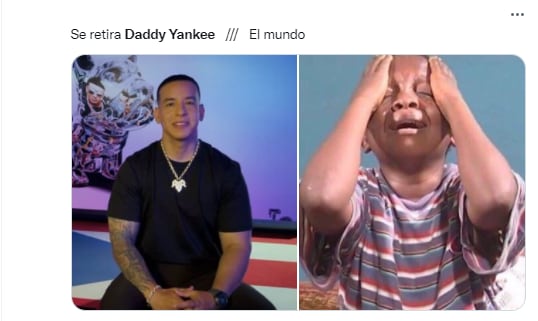 Meme sobre retiro de Daddy Yankee