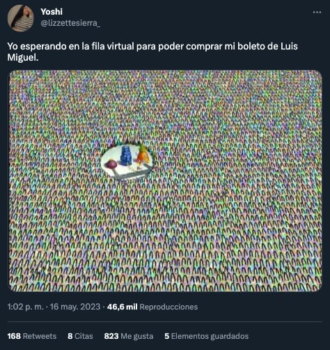 Memes por la fila virtual para boletos de Luis Miguel