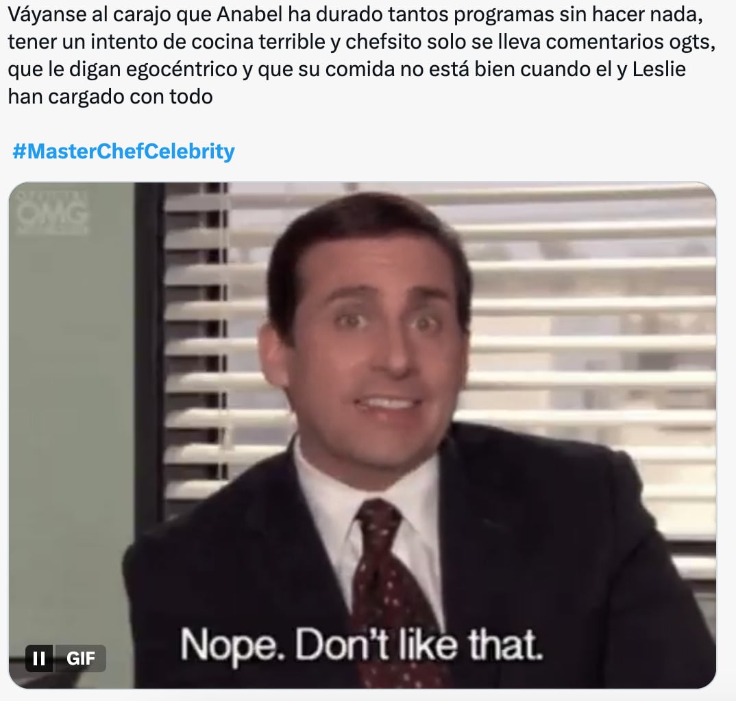 Memes de la eliminación de Chef en proceso de MasterChef Celebrity 2025