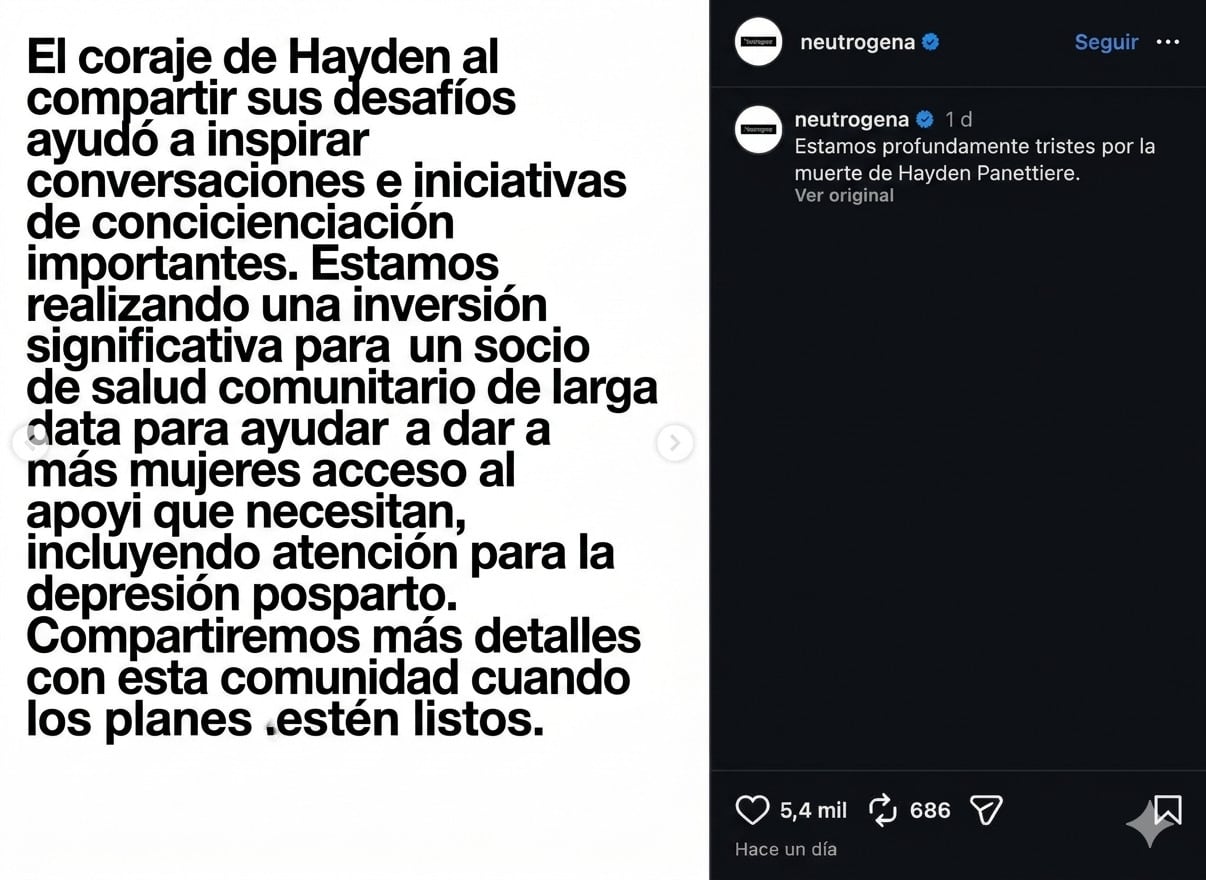 Neutrgonea se pronunica tras la muerte de Hayden Panettiere