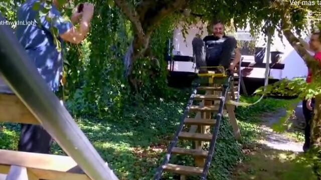 Abuelo sube tutorial a YouTube para construir montaña rusa en casa