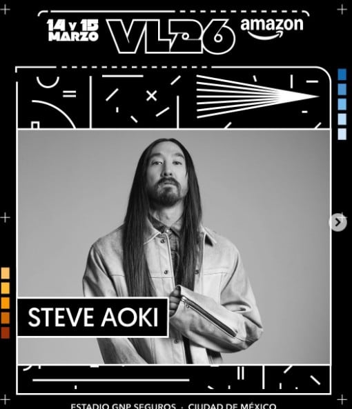 Steve Aoki se suma al Vive Latino 2026